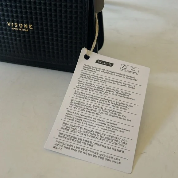 YOOX Mini leather handbag - Made in Italy - Picture 2 of 6